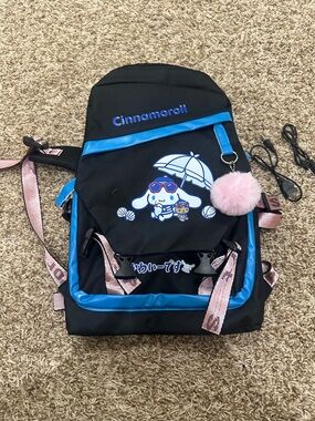 Cinnamoroll Backpack with Charging Port